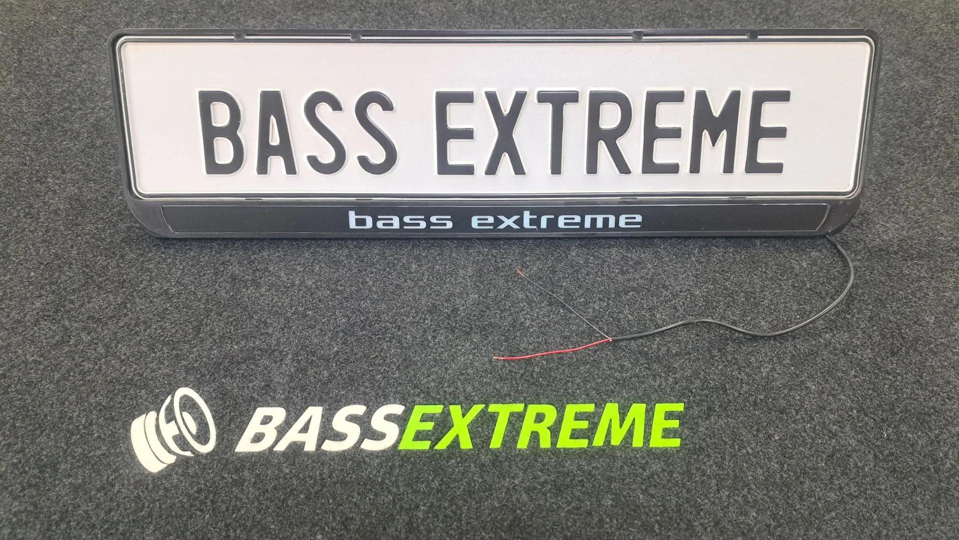 Номерная рамка Bass Extreme с подсветкой